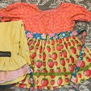 Sz 8 Matilda Jane Peasant Top Popcorn Ruffles